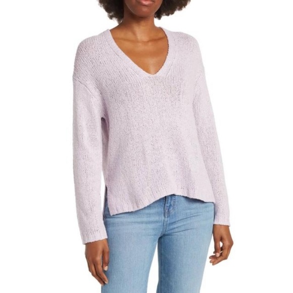 360 Sweater Lilac Neyla Silk Purple Sweater - Picture 1 of 13